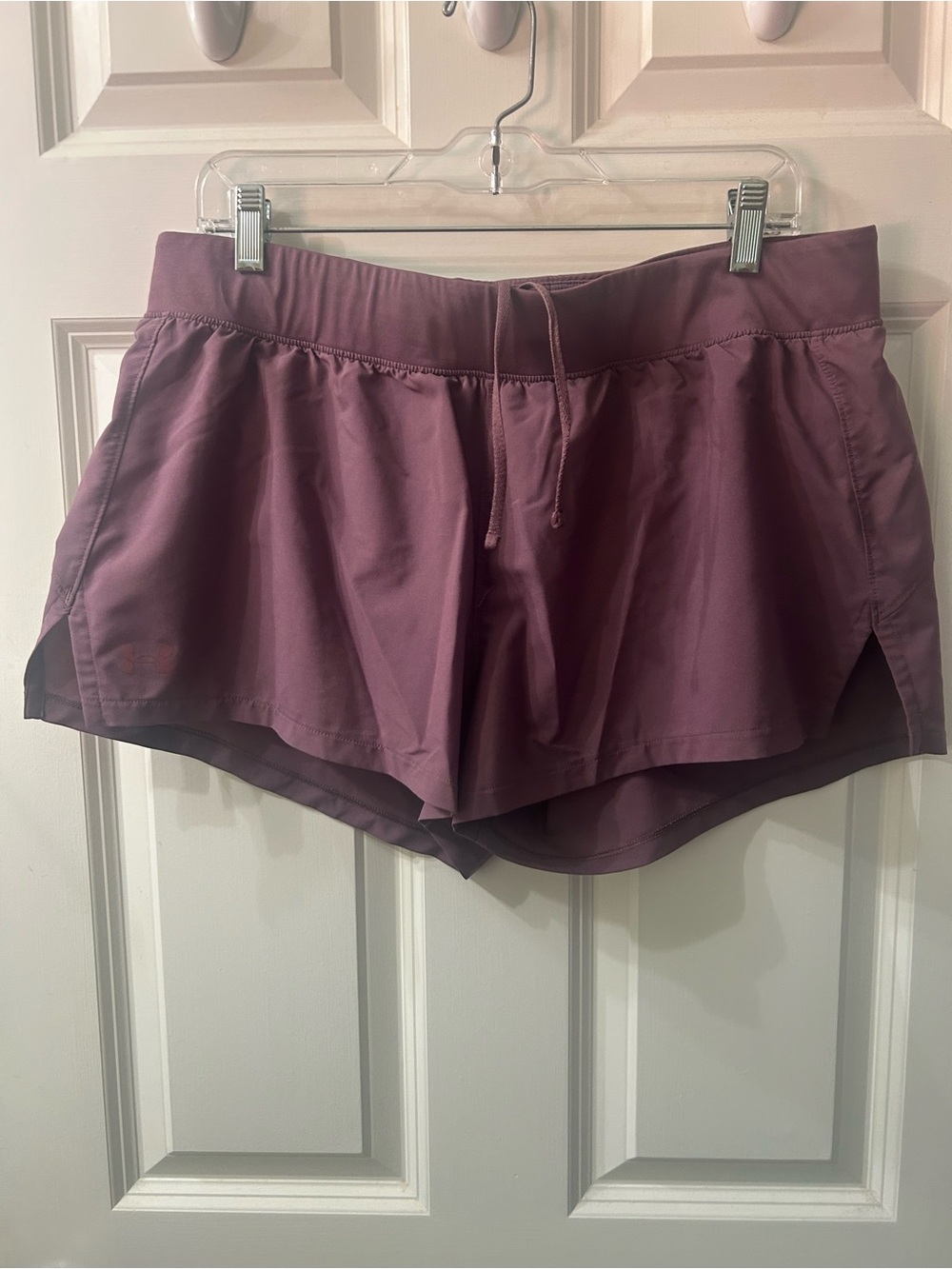Under Armour Women’s Launch stretch “go all day” Athletic Shorts - Mauve